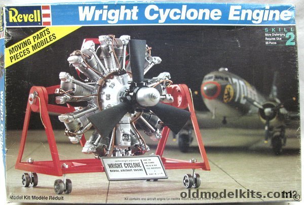 Revell 1/12 Wright Cyclone Engine (ex-Monogram), 8881 plastic model kit